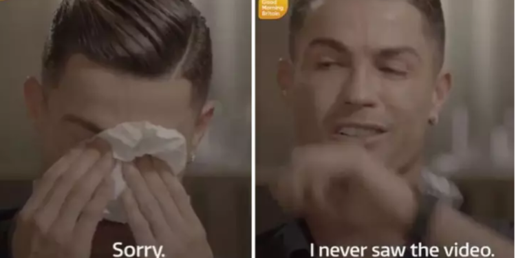 Cristiano Ronaldo Breaks Down In Tears After He's Shown Unseen Footage
