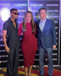 Joselyn, Kidi and MD of Samsung, Eugene Nahm