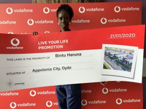 Vodafone rewards customer with a plot of land at Appolonia City