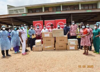 Absa Bank Ghana, Genser Energy and partners donate medical supplies to help fight COVID-19