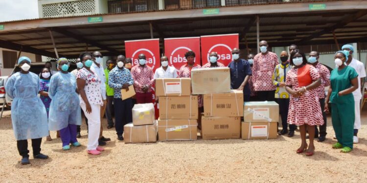 Absa Bank Ghana, Genser Energy and partners donate medical supplies to help fight COVID-19