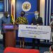 Mr. Eugene Nahm, Managing Director of Samsung Ghana made the presentation to the Government of Ghana