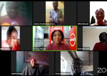 ReadyToWork participants engaging in the virtual session_
