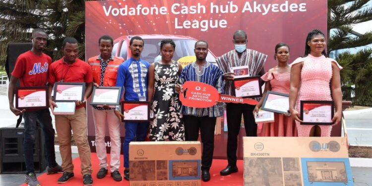 Vodafone Cash Hub agents win big in Akyedie Promo