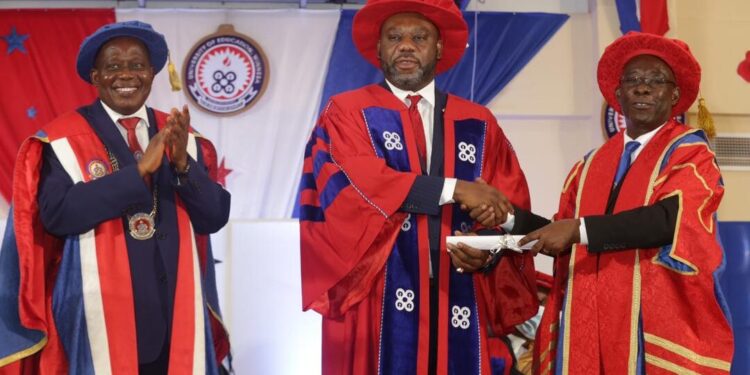 UEW honours ‘NAPO’ for services to education in Ghana