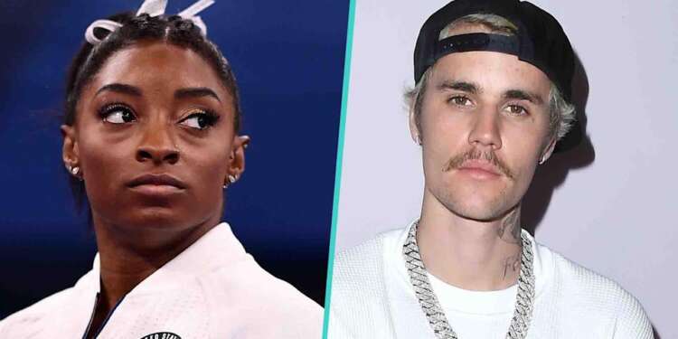 Justin Bieber and Simone Biles