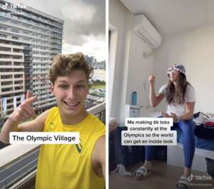 Sam Fricker and Ilona Maher have become leading TikTok personalities at the Games-Photo credit: SAM FRICKER / ILONA MAHER / TIKTOK