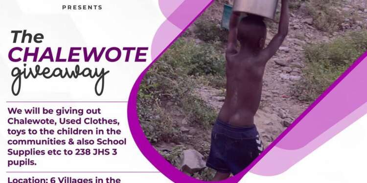 Chalewote Give Away By Naa Dzama’s foundation.