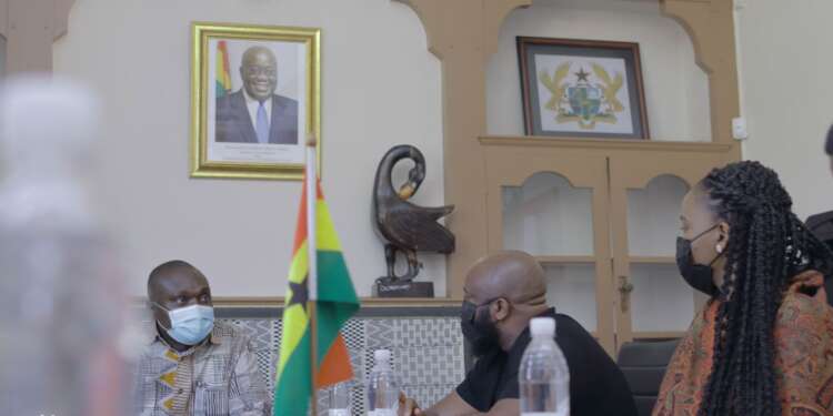Trigmatic pays courtesy call on Ghana’s Ambassador to South Africa