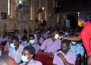 Absa Bank Staff Engages Students