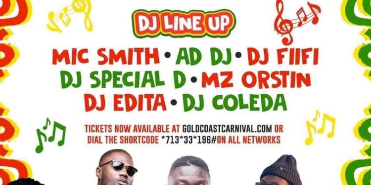 #YHolidayHavoc: DJ Mic Smith, Mz Orstin, DJ Edita, DJ Coleda and AD DJ to “turntable” at Gold Coast carnival