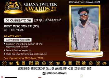 GTA’21: YFM’s DJ CuebeatzGh bags nomination