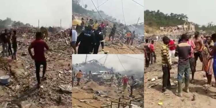 Many feared dead in explosion on the Bogoso-Bawdie Highway