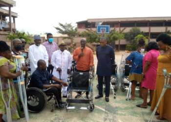 Ambassador Boateng leads donation to the Disabled Community