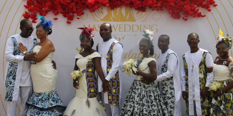 Happy FM ties the knot for couples in glittering mass wedding fashion
