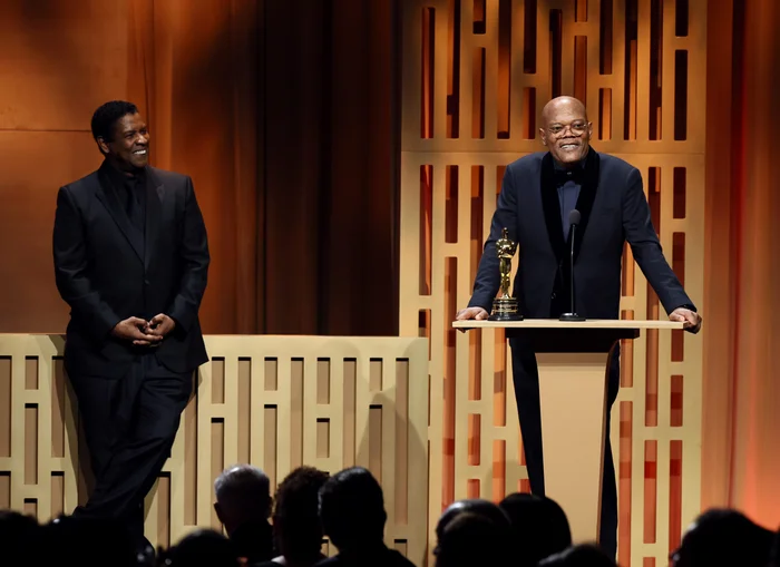 The Brotherhood is strong between Denzel Washington and Samuel L. Jackson at the Governor's Awards