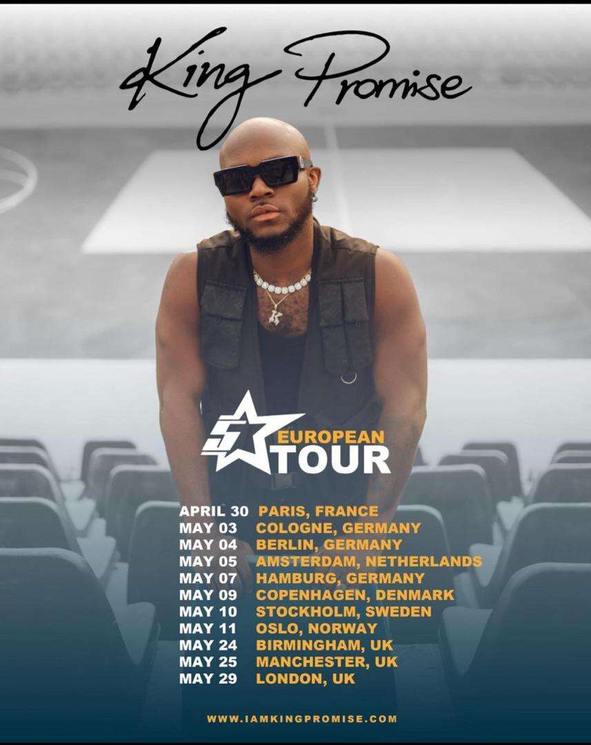 King Promise reschedules ‘5 Star Europe Tour’