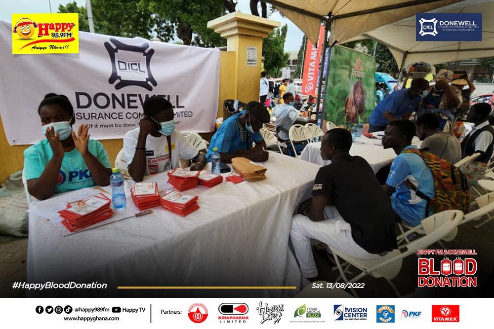 Happy FM/ Donewell Insurance holds Blood Donation Exercise