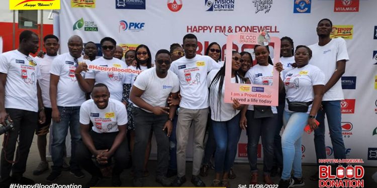 Happy FM/ Donewell Insurance holds Blood Donation Exercise