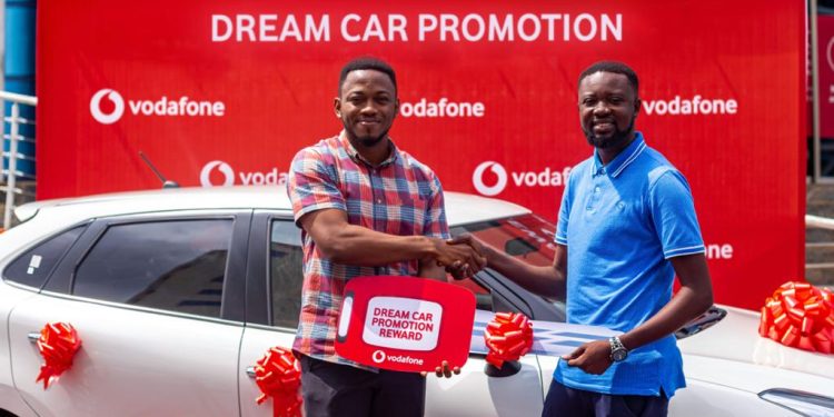 Vodafone Ghana Rewards Dream Car Promotion Winner