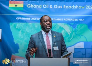 Energy Minister promotes Ghana’s offshore oil blocks to investors.