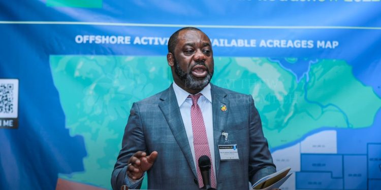 Energy Minister promotes Ghana’s offshore oil blocks to investors.