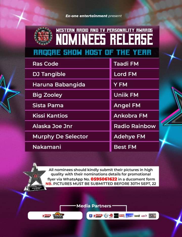 2022 WRTP Awards: YFM’s Haruna Babangida receives nomination for 'Reggae Show Host of the Year'