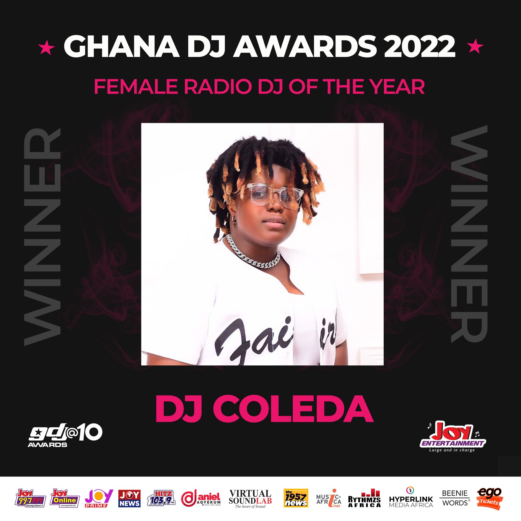 YFM’s DJ Coleda crowned ‘Female Radio DJ of the Year’ at the 2022 Ghana DJ Awards