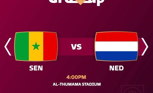 #WorldCupOnY: Senegal vrs Netherlands- Live