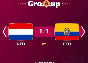 #WorldCupOnY: Enner Valencia secures a point for Ecuador in tough game against Netherlands
