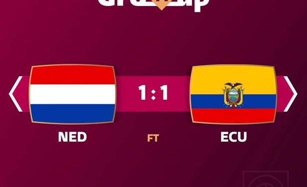 #WorldCupOnY: Enner Valencia secures a point for Ecuador in tough game against Netherlands