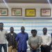 From (R) to (L); Jerry Justice - Head of Events, Manasseh Ampofo - Y Clash of DJs Project Lead, DJ Coleda, Ernest Boateng - CEO GMA, DJ Carcious, DJ Lexes and Timothy Karikari - Director of GMABC.
