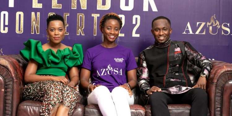 From Right to Left: Puleng March(South African Gospel Artiste), Cynthia Ofori-Dwunfuo (Group Head Marketing and Corporate Affairs, Hollard Ghana), and Siisi Baidoo, (Ghanaian Gospel Artiste)