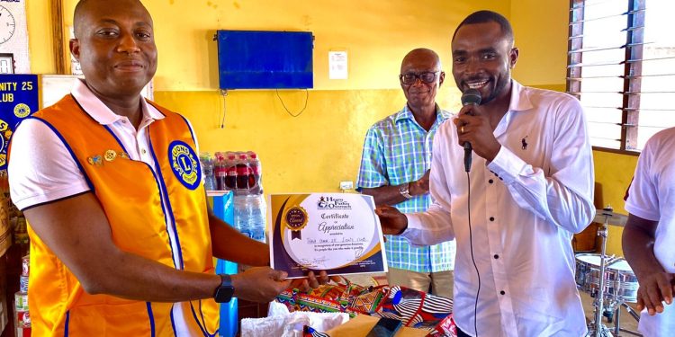 The Tema Community 25 Lion’s Club climax the year with a massive donation to the Heart of the Father orphanage – (JoshKridan’s Children’s Home)