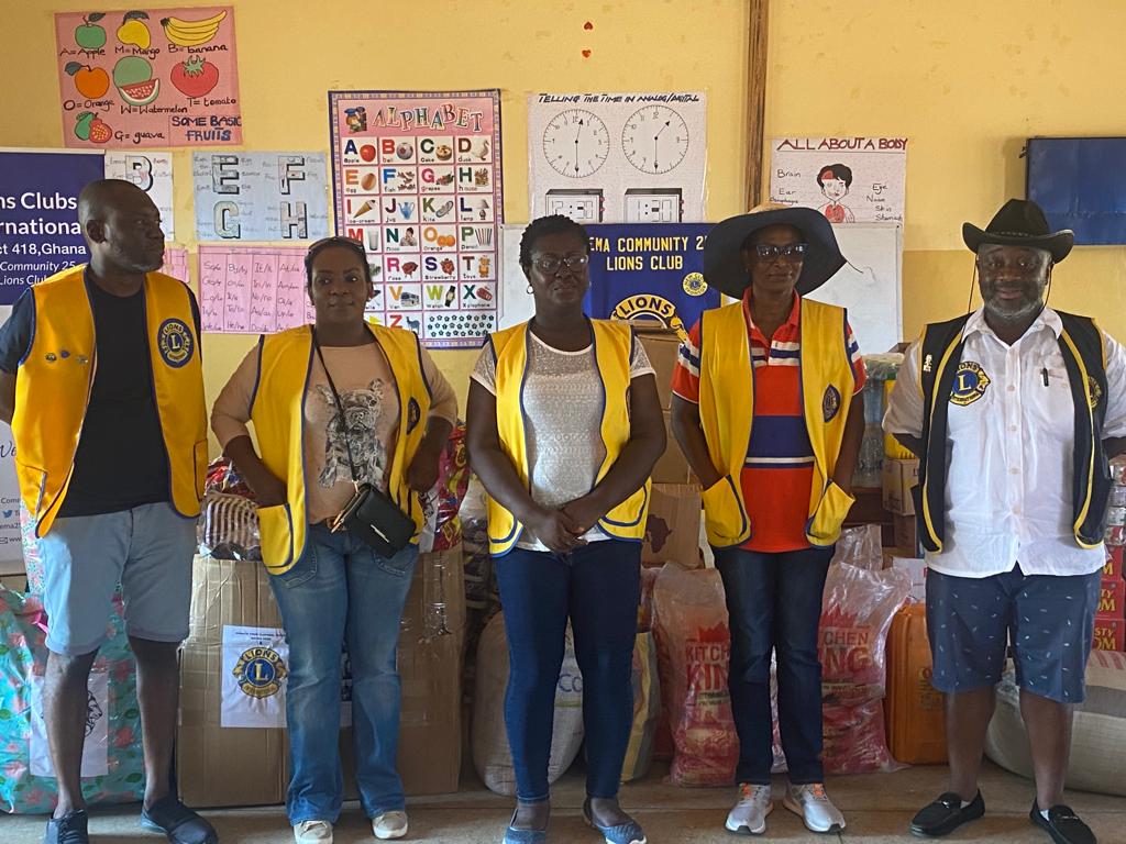 The Tema Community 25 Lion’s Club climax the year with a massive donation to the Heart of the Father orphanage – (JoshKridan’s Children’s Home)