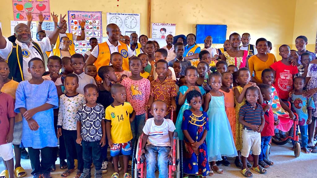 The Tema Community 25 Lion’s Club climax the year with a massive donation to the Heart of the Father orphanage – (JoshKridan’s Children’s Home)