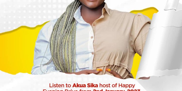 Happy 98.9 FM introduces 'Happy Evening Drive' with Akua Sika from 7pm to 10pm on weekdays