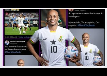 Thank You Dede Ayew; Black Stars’ Captain hailed as Ghana’s savior