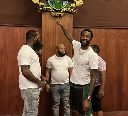 Meek Mill at Ghana's Presidential Palace