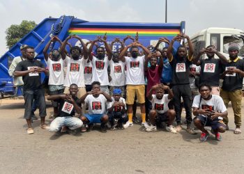 Music duo, Fifty 50, mobilize Adenta youth for a clean-up exercise; crowns it with a massive outdoor concert