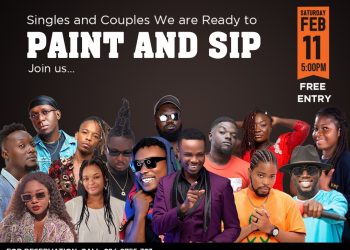 YFM hosts pre-Val’s Day celebration with Blue Jeans Vodka Mix Paint and Sip