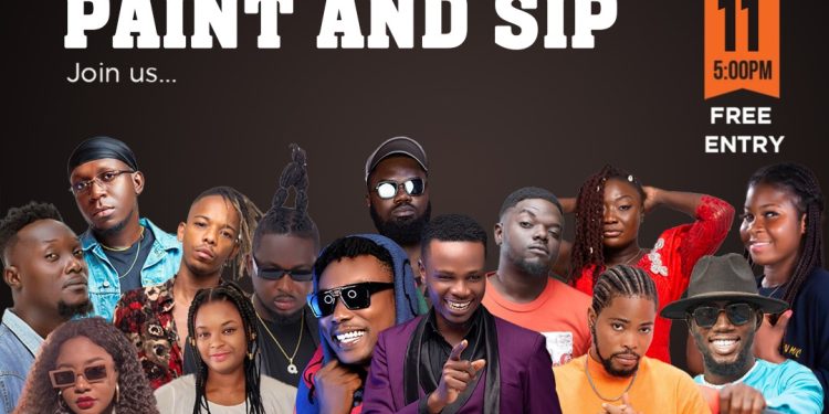 YFM hosts pre-Val’s Day celebration with Blue Jeans Vodka Mix Paint and Sip