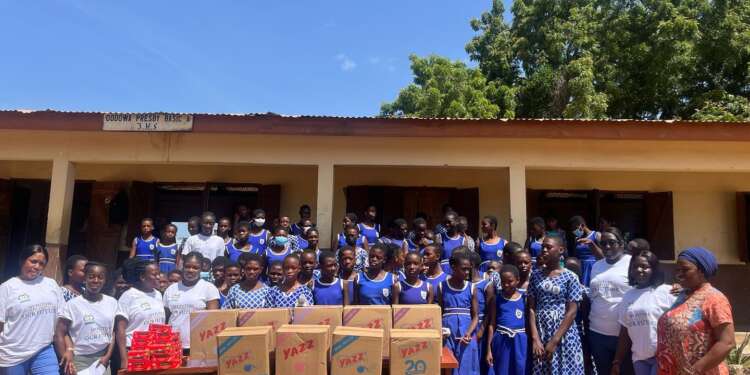 MYO Global launches 'Pad The Girl' project; donates sanitary pads to girls in Dodowa Presby School