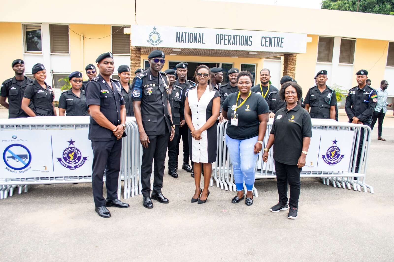 Pernod Ricard Ghana donates barricades to Ghana Police Service