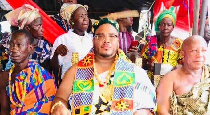 Solomon Mwamba Wa Ngoy installed as chief at Abease in Bono East Region, Ghana