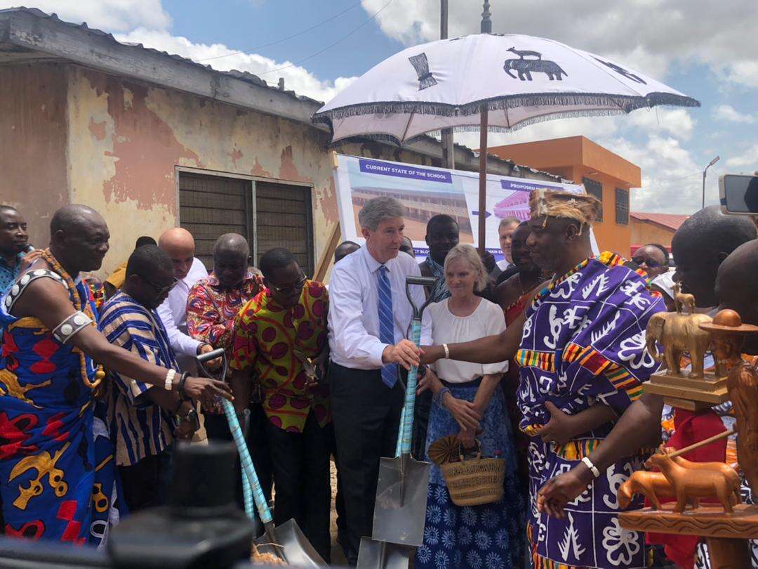 Ga Mantse, King Tackie Teiko Tsuru II partners with The Church of Jesus Christ to rehabilitate Mantse Tackie Tawia I Cluster of Schools