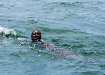 Yvette Tetteh finishes historic longest swim in Ghana, highlights impact of 'waste colonialism' with The Or Foundation