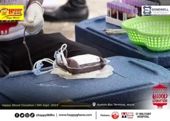 Donewell Insurance/Happy FM save lives with 2023 Blood Donation drive