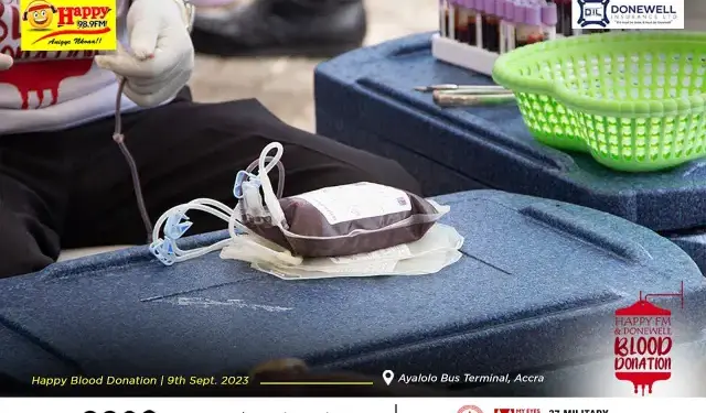 Donewell Insurance/Happy FM save lives with 2023 Blood Donation drive