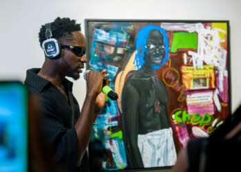 Mr. Eazi engaging with fans. PC: Jonzstudios